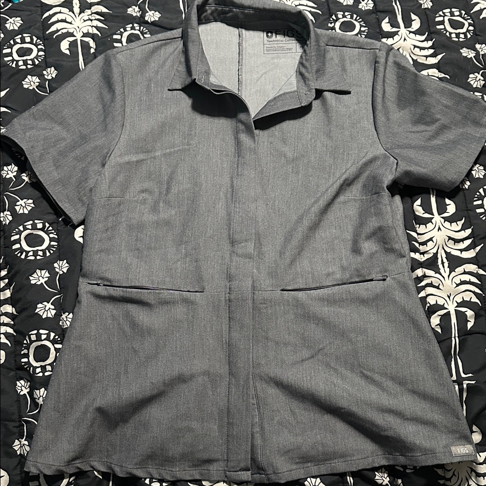 FIGS Malindi Peplum Scrub Top